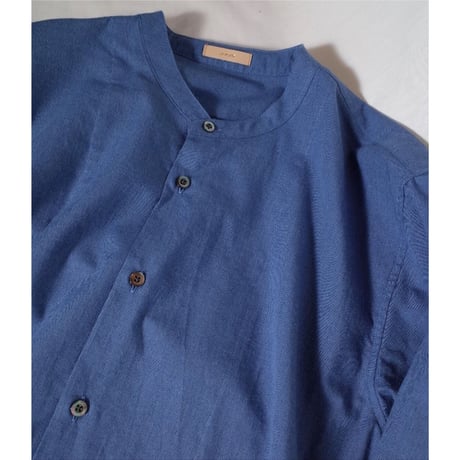 LAMOND ラモンド "BAND COLLAR CHAMBRAY SHIRTS JACKET"バンドカラーシャンブレーシャツ