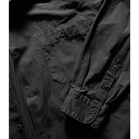 hobo ホーボー "L/S SHIRT COTTON WEATHER CLOTH OVERDYED" シャツ