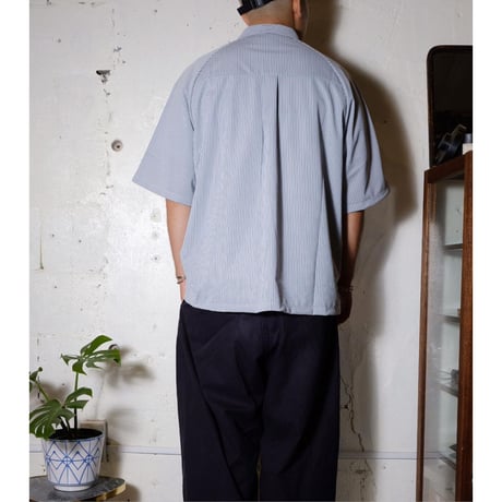 CURLY カーリー "SPLIT RAGLAN SHIRT -stripe-" スプリットラグランシャツ