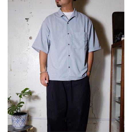CURLY カーリー "SPLIT RAGLAN SHIRT -stripe-" スプリットラグランシャツ