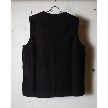 CURLY カーリー ”CABLE JACQUARD VEST -solid-"ケーブルジャガードベスト