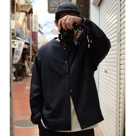LAMOND ラモンド "Cashmere-touch shirt jacket"