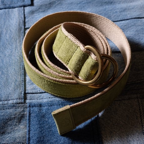 hobo ホーボー"DOUBLE RING BELT PIG SUEDE" ベルト
