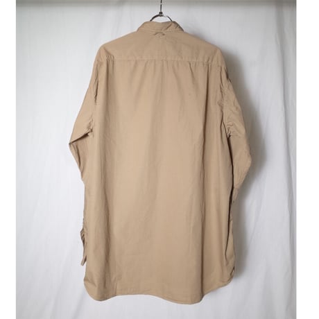 hobo ホーボー "ARTISAN L/S SHIRT COTTON BROAD MATCHA DYED"
