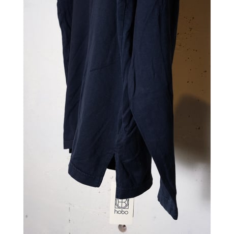 hobo ホーボー "L/S CREW NECK TEE COTTON JERSEY OVERDYED"
