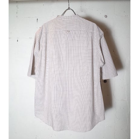 LAMOND ラモンド "BAND COLLAR CHECK SHIRTS JACKET" バンドカラーチェックシャツ