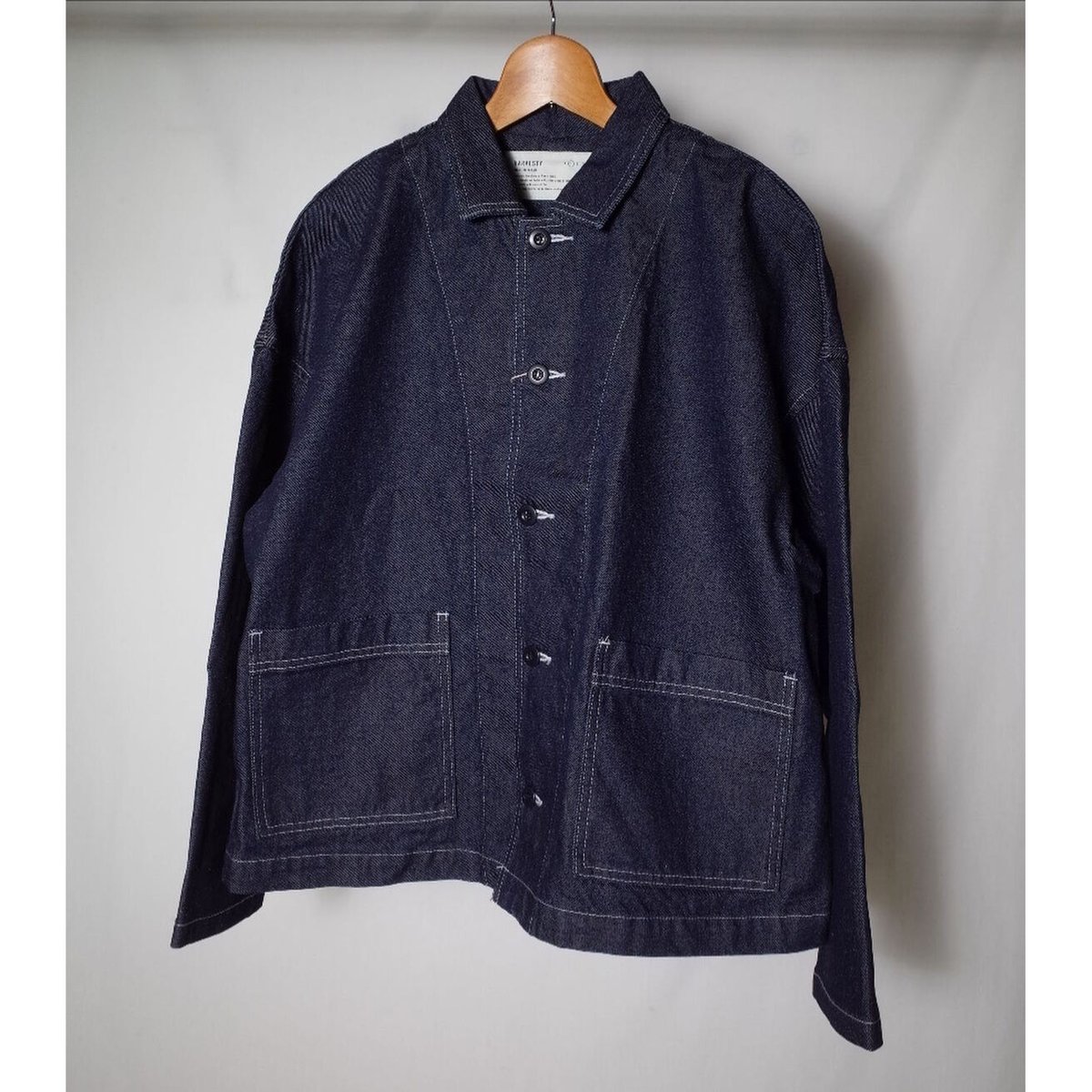 HARVESTY　デニム　カバーオール　ワンウォッシュ HARVESTY ハーベスティ