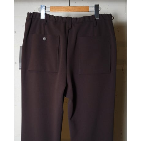 CURLY カーリー "KNIT GEORGETTE 2TUCK PANTS"