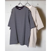 HARVESTY ハーベスティ"JUMBO S/S STRIPED TEE" ボーダー ジャンボ半袖Tシャツ