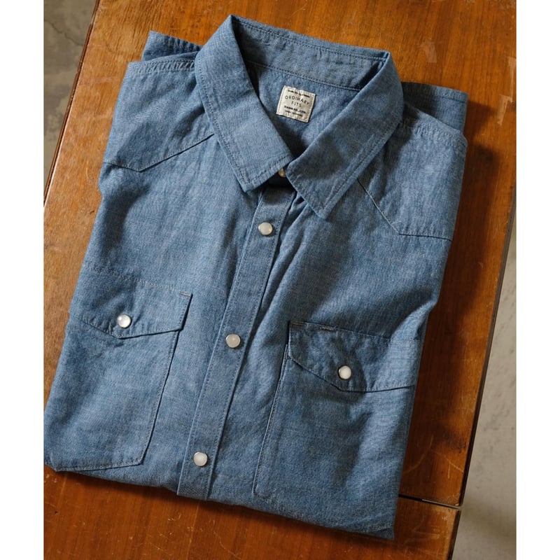 【ORDINARY FITS】 シャツ デニム M ORDINARY FITS オーディナリーフィッツ 