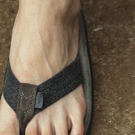 hobo ホーボー "THONG SANDAL COTTON SASHIKO by ISLAND SLIPPER" アイランドスリッパ