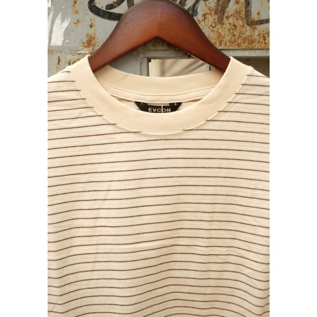 EVCON エビコン"BORDER WIDE S/S T-SHIRT"