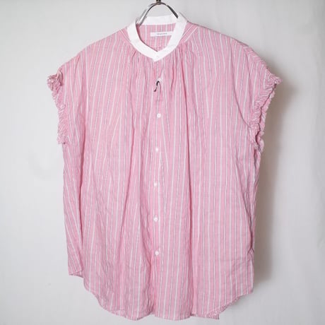 MANON マノン "STRIPE AMICAL NO SLEEVE SHIRT"