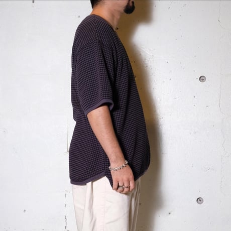 CURLY カーリー "TWO-TONE WAFFLE TEE＂ワッフルTEE