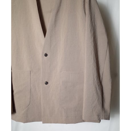 LAMOND ラモンド "NO COLLAR SHARI JACKET"ノーカラーシャリジャケット