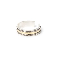 hobo ホーボー "ROPE RING 925 SILVER with BRASS" リング