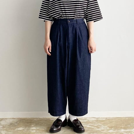 HARVESTY ハーベスティー"DENIM WIDE EGG PANTS"デニム ワイドエッグパンツ