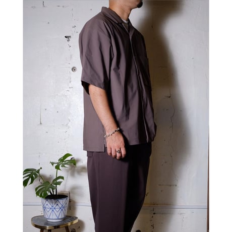 CURLY カーリー "SPLIT RAGLAN SHIRT -solid-"スプリットラグランシャツ