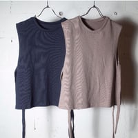 ina  / 脇開きリボン結びベスト