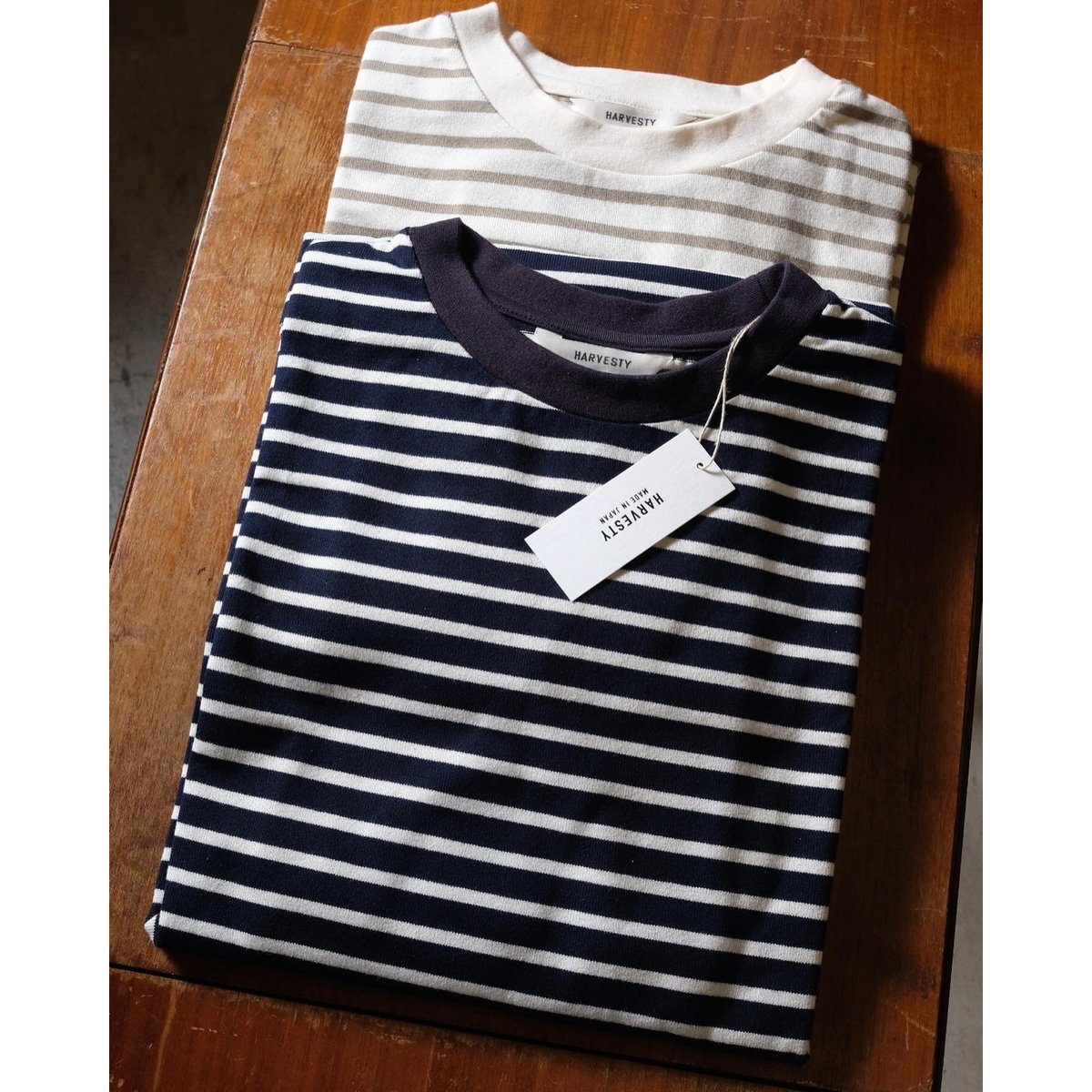 ちぃ◡̈HARVESTY | JUMBO S/S STRIPED TEE HARVESTY ハーベスティ