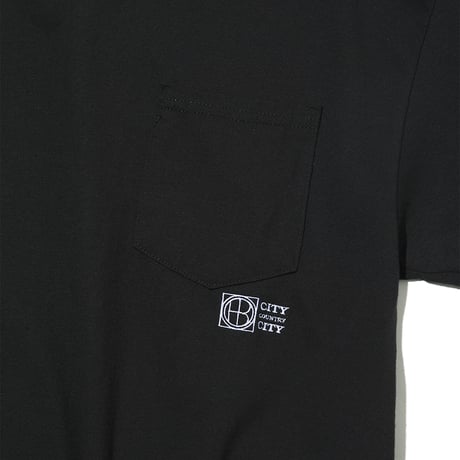 hobo ホーボー "EMBROIDED LOGO POCKET TEE COTTON JERSEY by CITY COUNTRY CITY"