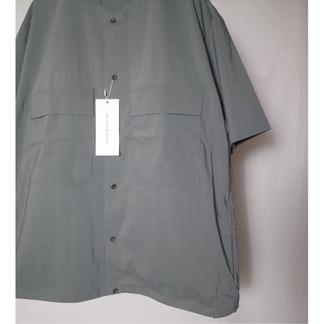 MANUAL ALPHABET マニュアルアルファベット "DRY FEEL PIN-DOT COACH SHT"シャツ