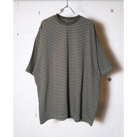 EVCON エビコン"Border Wide S/S T-shirt"