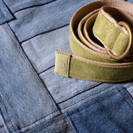 hobo ホーボー"DOUBLE RING BELT PIG SUEDE" ベルト