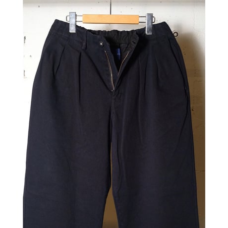 CURLY カーリー "DENIM 2TUCK WIDE EZ SLACKS -overdyed-" パンツ