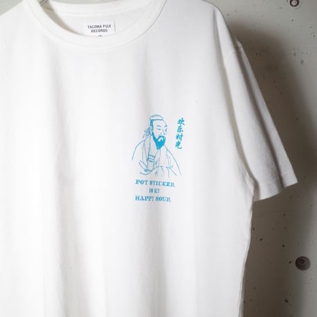 TACOMA FUJI RECORDS タコマフジレコード "Happy Hour meets Pot Sticker Study Club Tee designed by Jerry UKAI"
