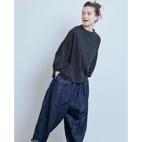 (g) グラム "DOT SHOULDER BALLOON PULLOVER" ドットショルダーバルーンプルオーバー