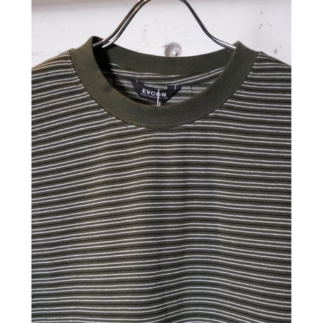 EVCON エビコン"Border Wide S/S T-shirt"