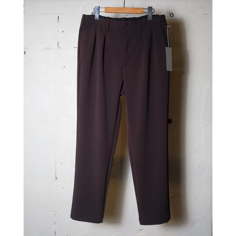 CURLY カーリー "KNIT GEORGETTE 2TUCK PANTS"