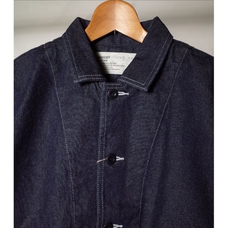HARVESTY ハーベスティ"DENIM COVERALL ONE WASH" デニムカバーオール