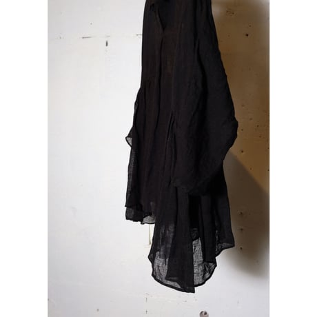 (g) グラム " LINEN SKIPPER GATHER TUNIC"