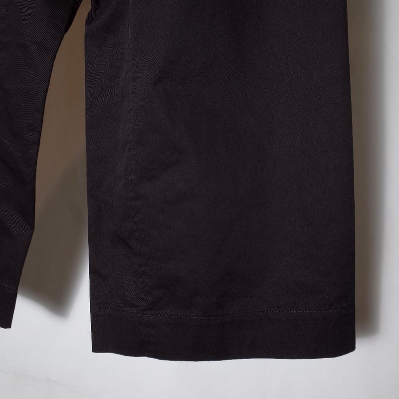 たひ様☆TRAVAIL MANUEL チノシャムパンツ ブラック TRAVAIL MANUEL_コンパクトチノシャムパンツ | Fuzzy Clothed