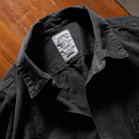 hobo ホーボー "L/S SHIRT COTTON WEATHER CLOTH OVERDYED" シャツ