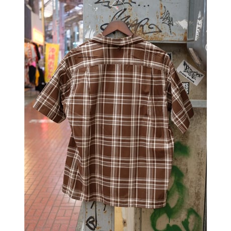 A VONTADE アボンタージ "Italian Open Collar Shirts SS -Check Broad Cloth-"