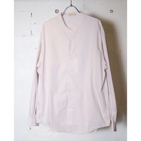 LAMOND ラモンド "Soft Cotton Band Collar Shirts ＂バンドカラーシャツ