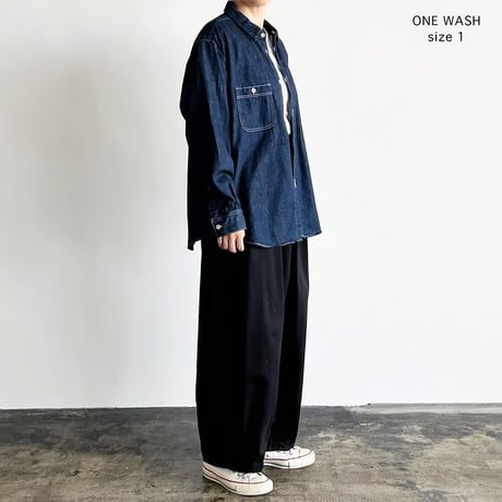 HARVESTY ハーベスティ"DENIM WORK SHIRTS" デニムワークシャツ