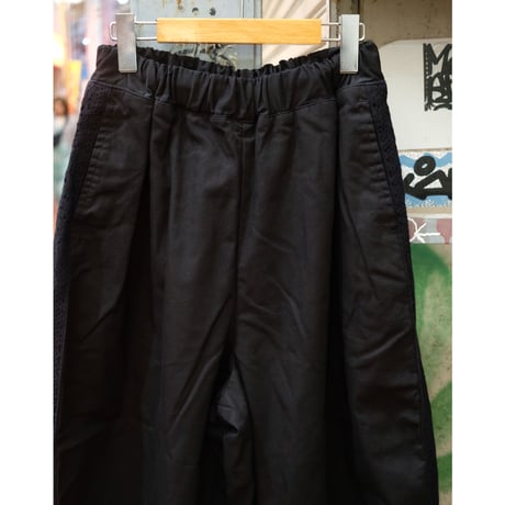HARVESTY ハーベスティ "LACE SIDE EASY CIRCUS PANTS"