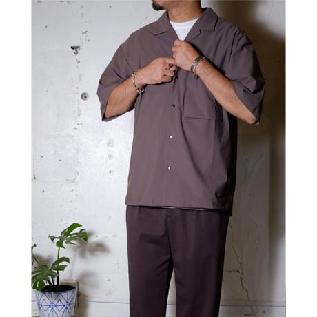 CURLY カーリー "SPLIT RAGLAN SHIRT -solid-"スプリットラグランシャツ