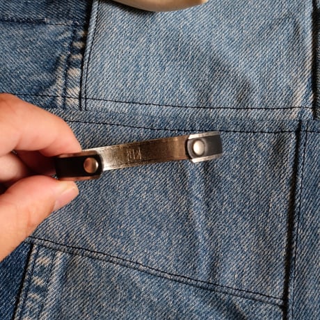 hobo ホーボー "BRASS BRACELET NARROW with COW LEATHER" ブレスレット