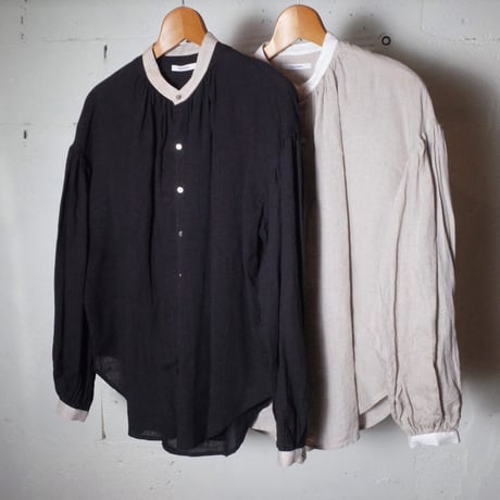 MANON マノン "LINEN CRELIC AMICAL SHT" リネンクレリックアミカルシャツ