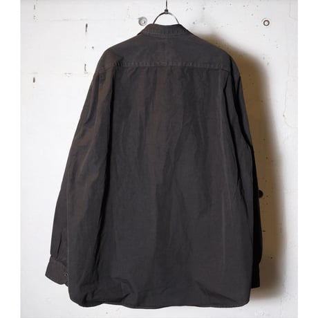 hobo ホーボー "L/S SHIRT COTTON WEATHER CLOTH OVERDYED" シャツ