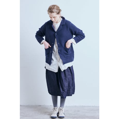 (g) グラム "SHEEP YARN GARTER KNITTING JACKET"シープヤーンガーター編みジャケット