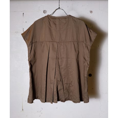 HARVESTY ハーベスティ"SLEEVELESS ATELIER BLOUSE "ノースリーブ アトリエブラウス