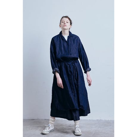 (g) グラム "LIGHT DENIM SHIRT ONEPIECE" ライトデニムシャツワンピース