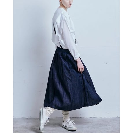 (g) グラム "LIGHT DENIM ONE SEHULDER SKIRT" ライトデニムワンショルダースカート