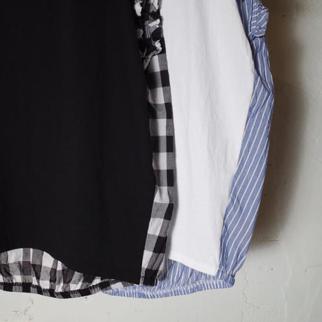 MANON マノン "CUT FRILL COMBI SHT TEE" カットフリル コンビシャツT